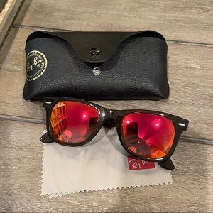Ray ban red mirror sunglasses